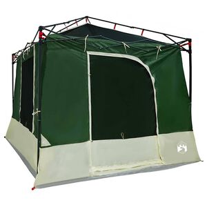vidaXL Vidinė palapinė su stogu Žalia 290 x 288 x 234 cm tafta