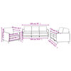 vidaXL Sofos komplektas su pagalvėlėmis, 3 dalių, vyno, audinys