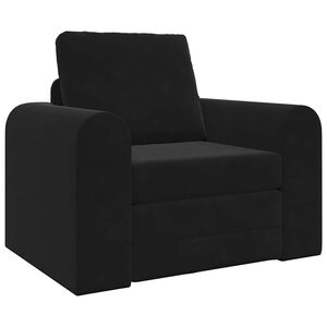 vidaXL Sofa lova Juoda 98 x 71 x 83 cm Aksomas