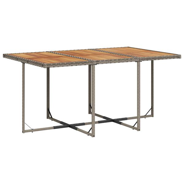 vidaXL Sodo komplektas su pagalvėlėmis, 7 dalių, pilkas, poliratanas