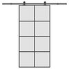 vidaXL Stumdomos durys su įrangos rinkiniu, 102,5x205cm, ESG/aliuminis