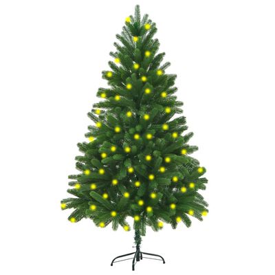 vidaXL Dirbtinė apšviesta Kalėdų eglutė, žalios spalvos, 180cm