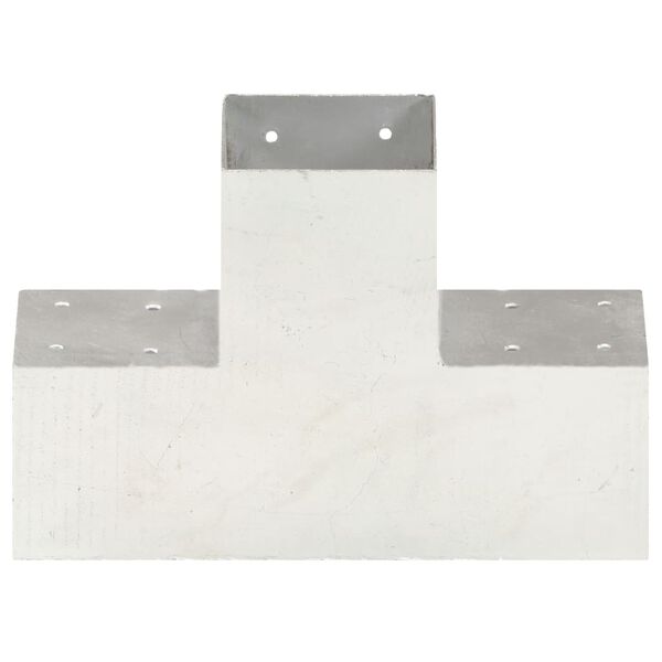 vidaXL Stulpo sujungimas, 101x101mm, galvanizuotas metalas, X formos