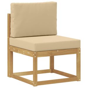 vidaXL Lauko sofos komplektas Balta ir kreminė 59 x 63 x 73 cm