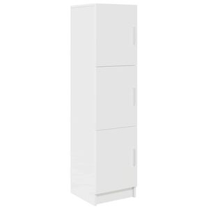 vidaXL Auk&scaron;tas spintelė Balta 31.5 x 32 x 122.5 cm