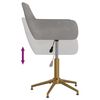 vidaXL Pasukamos valgomojo kėdės, 4vnt., &scaron;viesiai pilkos, aksomas