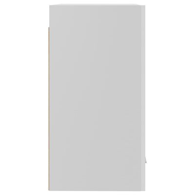 vidaXL Pakabinama spintelė, balta, 39,5x31x60cm, MDP, blizgi