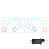 vidaXL Kalėdų Žvaigždė 432 LED Įvairiaspalvis 182 x 58 cm PVC