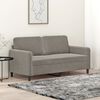 vidaXL Dvivietė sofa, šviesiai pilkos spalvos, 140cm, aksomas