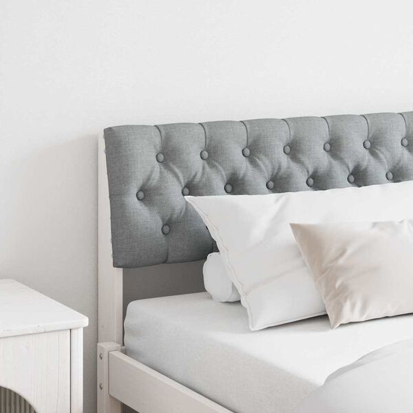 vidaXL Apmu&scaron;ta lovos galvūgalis &Scaron;viesiai pilka 180 cm