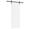 vidaXL Slankios durys ORKDAL Balta 83 x 202 cm Pu&scaron;ies medienos masyvas