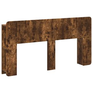 vidaXL Galvūgalio spintelė su saugykla Dūminio ąžuolo Apdirbta mediena