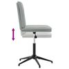 vidaXL Valgomojo kėdė, &scaron;viesiai pilkos spalvos, aksomas