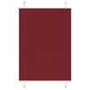 vidaXL Klostuotos žaliuzės, bordo spalvos, 100x100 cm, audinys, plotis 99,4 cm, poliesteris