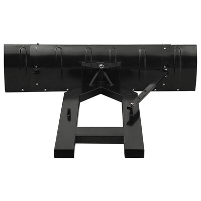 vidaXL Sniego valytuvas krautuvui, juodos spalvos, 150x38cm