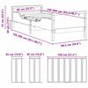 vidaXL Lovos rėmas su čiužiniu Ruda 80 x 200 cm Kietos pu&scaron;ies mediena