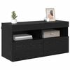 vidaXL TV sieninė spintelė Juodas ąžuolas 80 x 30 x 40 cm