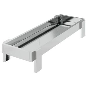 vidaXL Vi&scaron;tų &scaron;ėrimo i&scaron;kas Sidabro 80 x 28 x 13.5 cm Cinkuota plienas