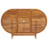 vidaXL Sodo stalas, 160x85x75cm, akacijos medienos masyvas