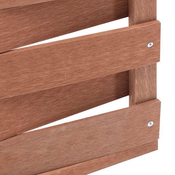 vidaXL Tvoros segmentas, rudos spalvos, 170x180cm, WPC