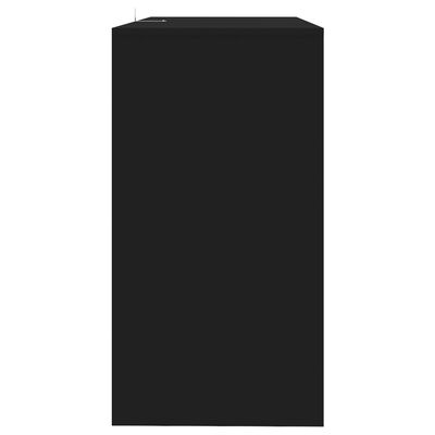vidaXL Konsolinis staliukas, juodos spalvos, 89x41x76,5cm, plienas