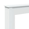 vidaXL Židinio apvadas, baltas, 75x20x87,5cm, apdirbta mediena