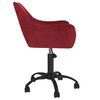 vidaXL Pasukamos valgomojo kėdės, 2vnt., vyno raudonos, aksomas