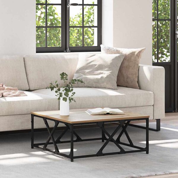 vidaXL Kavos staliukas Amatininkų ąžuolas 70 x 70 x 30 cm