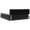 vidaXL Lova su daiktų laikymo vieta ir čiužiniu Juoda 160 x 200 cm