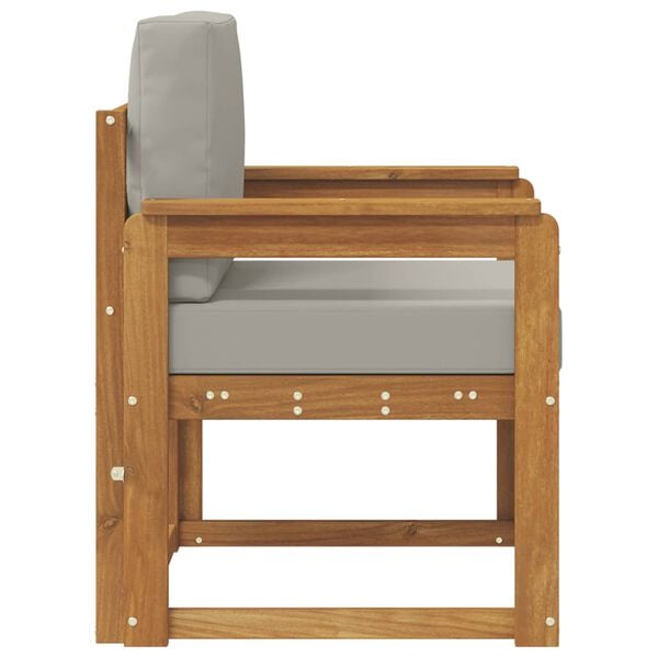 vidaXL Lauko sofa Tvirta akacijos mediena ir poliesteris