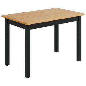 VidaXL Valgomojo stalas EKAI Juoda 112 x 70 x 76,5 cm