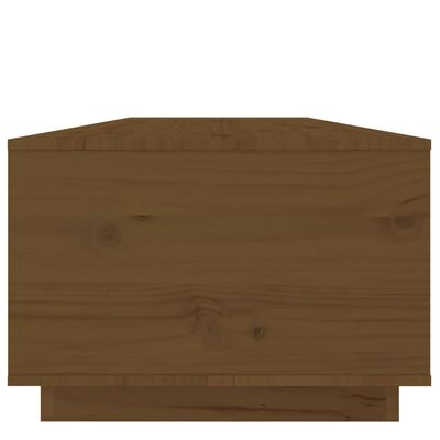 vidaXL Kavos staliukas, medaus rudas, 100x50x35cm, pušies masyvas