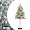 vidaXL Dirbtinė Kalėdų eglutė su burbulais 120 cm 150 LED &Scaron;ilta balta
