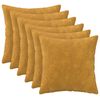 vidaXL Pagalvėlės užvalkalas 6 pcs HEERLEN Geltona 35 x 35 cm