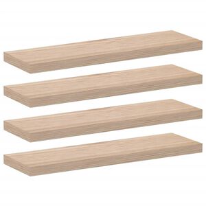 vidaXL Pakabinamos lentynos, 4vnt., 80x23,5x4cm, apdirbta mediena