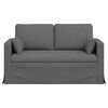 vidaXL Sofa Tamsiai pilka Bendri matmenys: 139 x 78 cm (P X G x A)