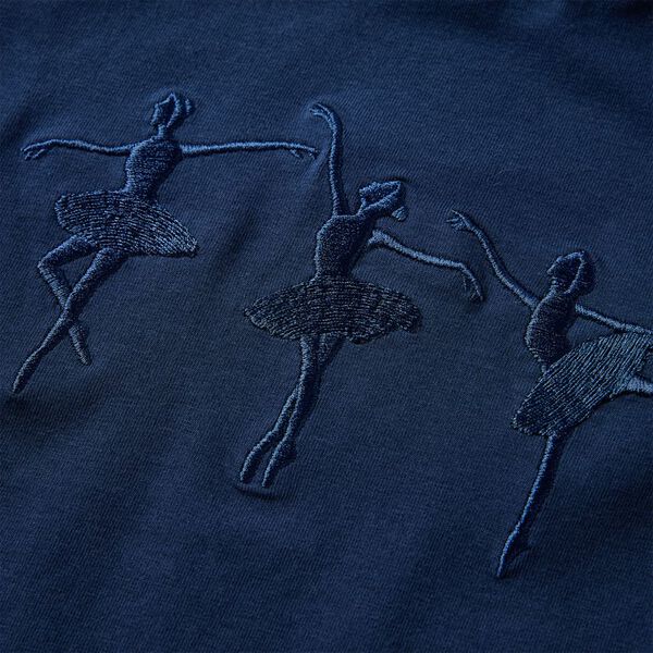 Vaikiški marškinėliai ilgomis rankovėmis, tamsiai mėlyni