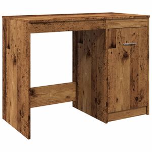 vidaXL Ra&scaron;omasis stalas, medienos, 100x50x76cm, apdirbta mediena
