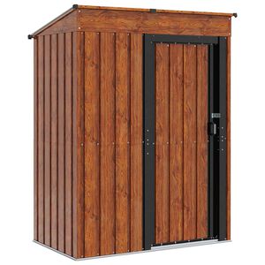 vidaXL Sodo pa&scaron;iūrės Ruda 137 x 81 x 180 cm Metalas