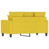 vidaXL Dvivietė sofa, &scaron;viesiai geltonos spalvos, 120cm, audinys