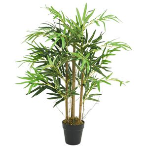 vidaXL Dirbtinis bambukas, žalios spalvos, 80cm, 500 lapai