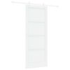 vidaXL Slankios durys 86 x 211 cm Apdirbta mediena Balta