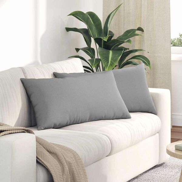 vidaXL Sofa Pagalvės 2 pcs Debesų pilka 80 x 40 cm audinys