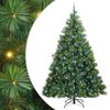 vidaXL Dirbtinė Kalėdų eglutė su 300 LED Žalia 240 cm PE ir PVC