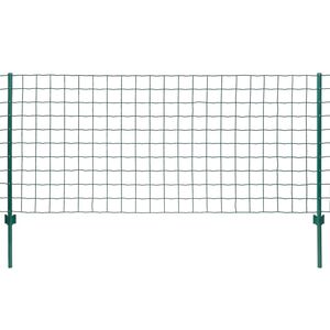 vidaXL Euro tvora, žalia, 20x0,8m, plienas