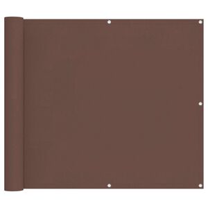 vidaXL Balkono Ekranas Ruda 90 x 200 cm Oksfordo audinys