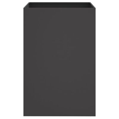 vidaXL Lovelis, juodos spalvos, 52x48x75cm, šaltai valcuotas plienas