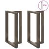 vidaXL Baro stalo kojos, T formos, 2 vnt., juodos, 60x35x(90-91) cm, plienas