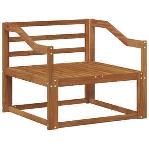 vidaXL Lauko Vidurinis Sofa Kietos akacijos mediena Natūrali