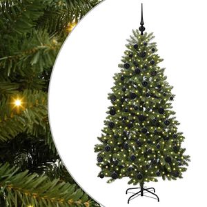 vidaXL Dirbtinė Sulankstoma Kalėdų Eglutė Žalia 180 cm PVC ir Plienas